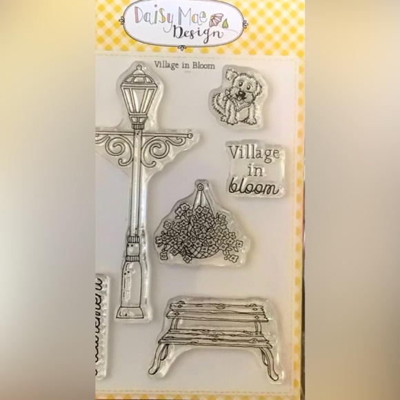 Village in Bloom Stamp and Die set for cards paper crafts scrapbooking - Picture 2 of 3
